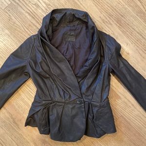 All Saints Brown Leather Size Small EUC